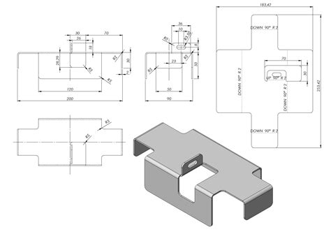 2d sheet metal drawings|sheet metal drawing in solidworks.